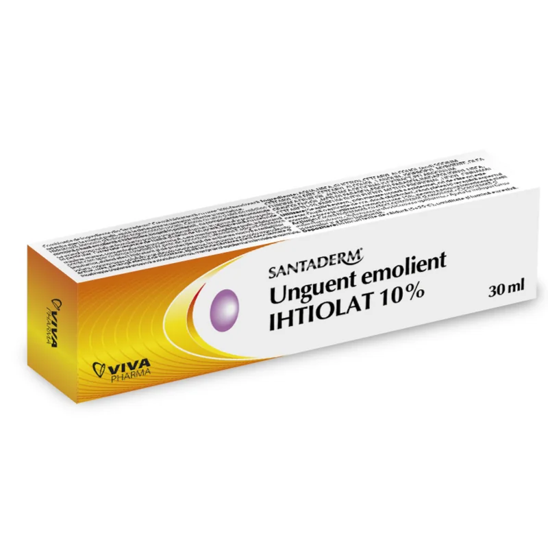 Unguent Emolient Ihtiolat 10% Santaderm, 30 Ml, Vitalia