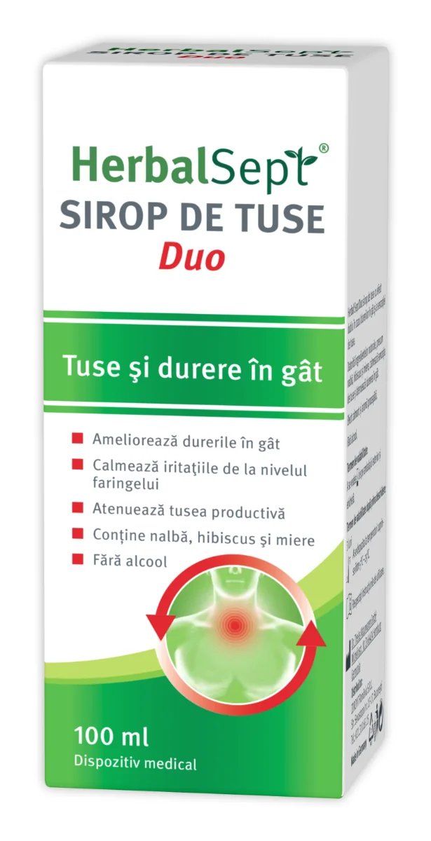 Sirop De Tuse Herbalsept Duo, 100 Ml, Zdrovit