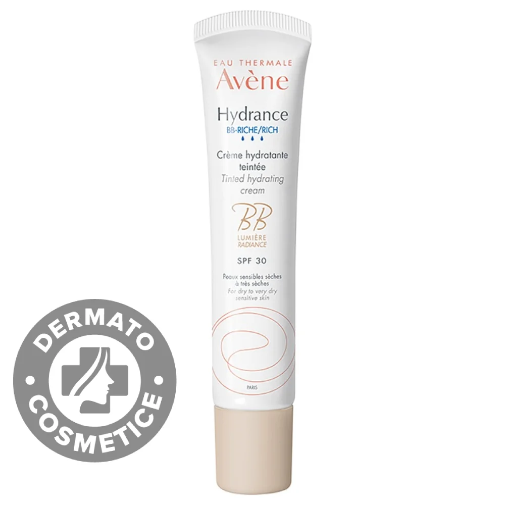 Crema Pentru Ten Uscat BB Cu SPF 30 Hydrance Riche, 40ml, Avene
