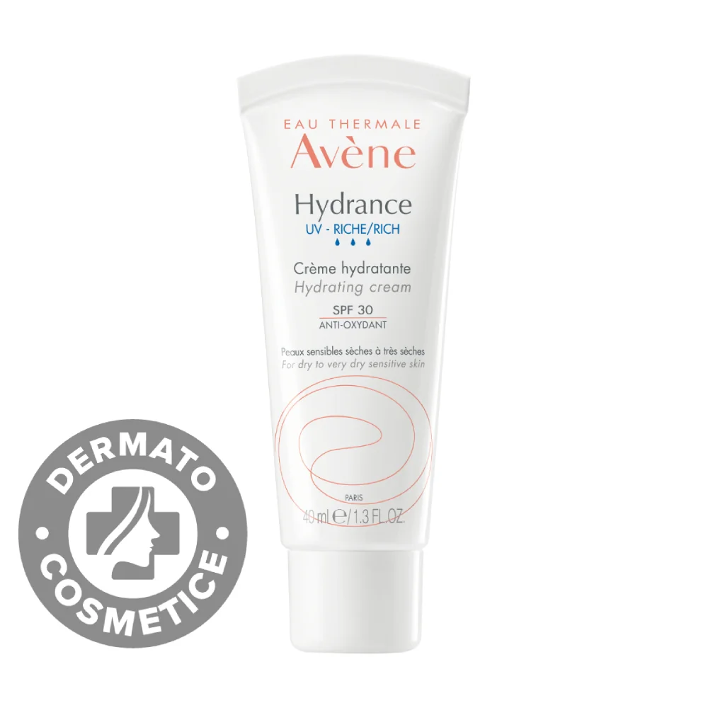 Crema Hidratanta Ten Uscat Si Foarte Uscat SPF30 Hydrance Riche UV, 40ml, Avene