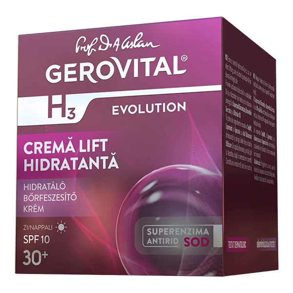 Crema De Zi Lift Hidratanta SPF 10 H3 Evolution, 50ml, Gerovital