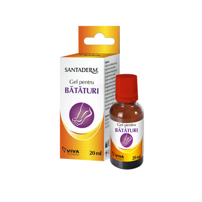 Gel Pentru Bataturi Santaderm, 20 ml, Viva Pharma