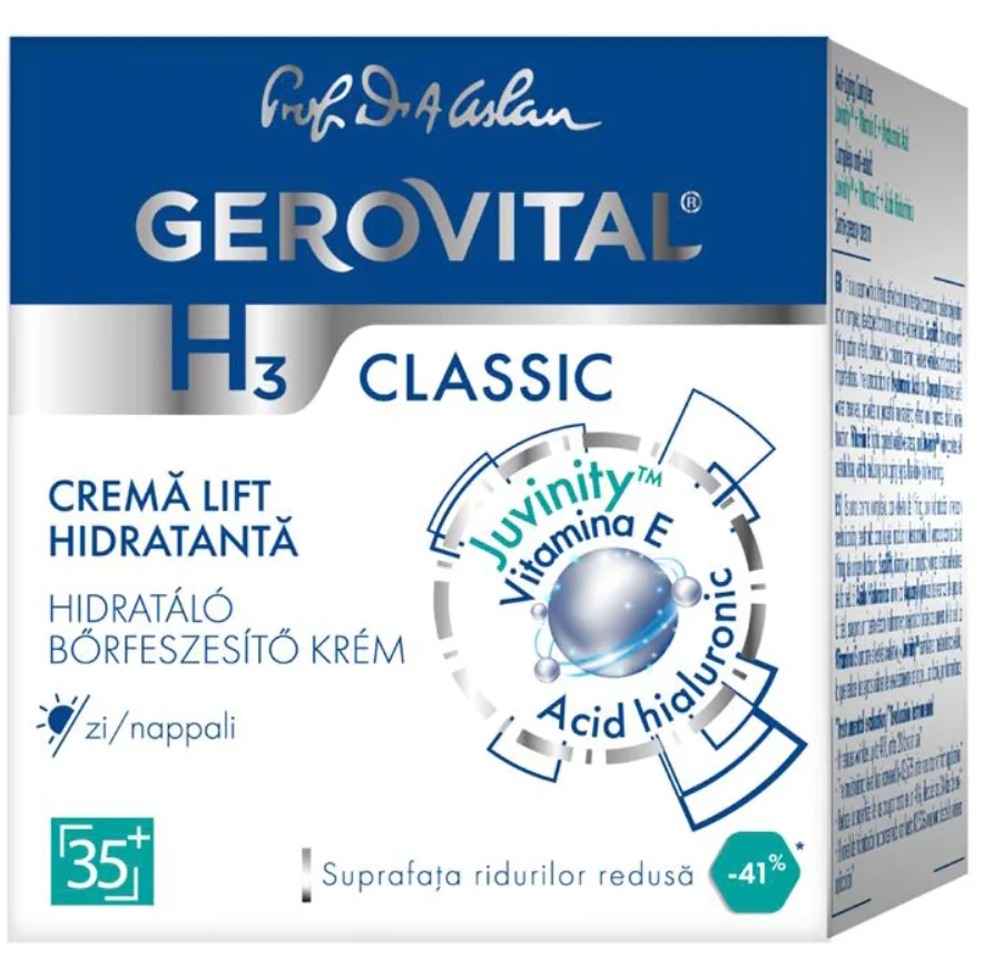 Crema De Zi Lift Hidratanta H3 Classic, 50ml, Gerovital