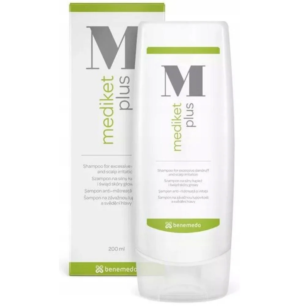 Sampon Impotriva Matretii Si Scalpului Iritat, Mediket Plus, 200ml, Benemedo