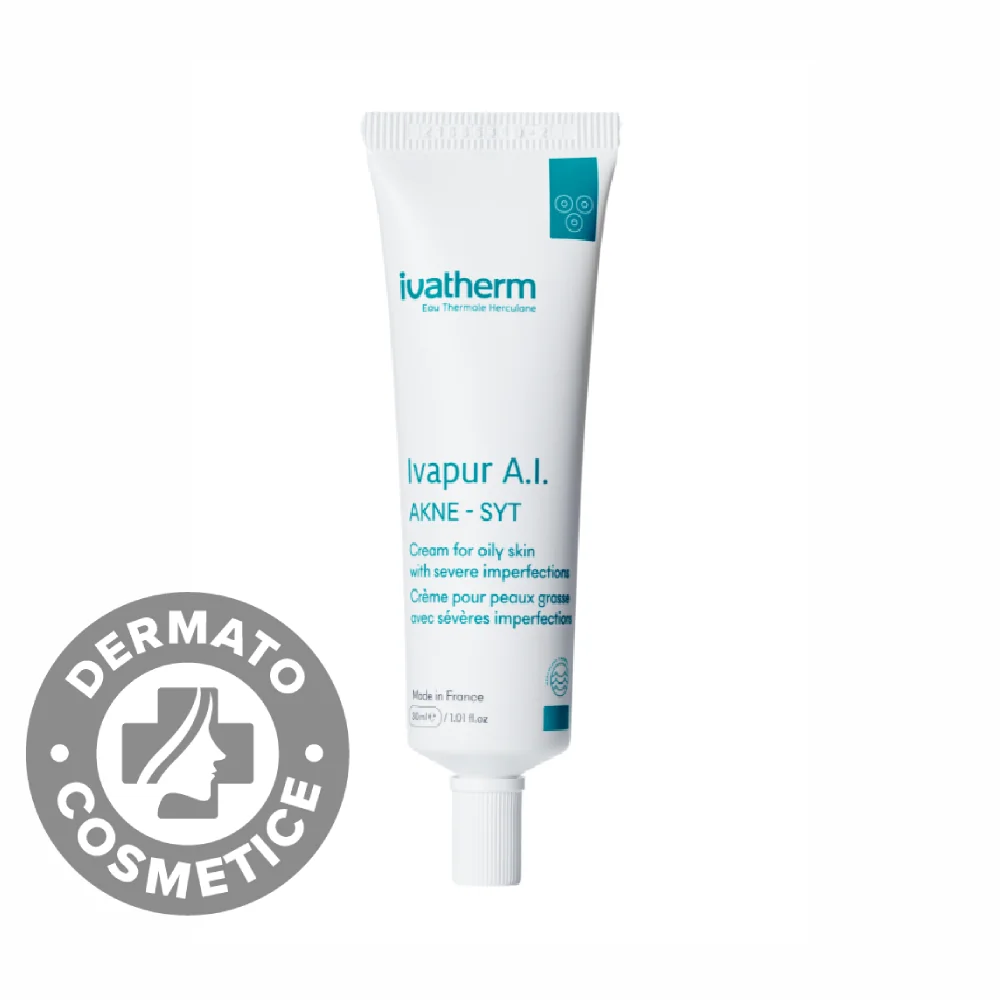 Crema Pentru Piele Grasa Cu Imperfectiuni Severe Ivapur A.I Akne-Syt, 30ml, Ivatherm