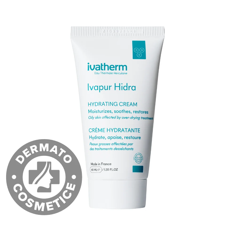 Crema Piele Sensibila Si Grasa Ivapur Hidra, 40ML, Ivatherm
