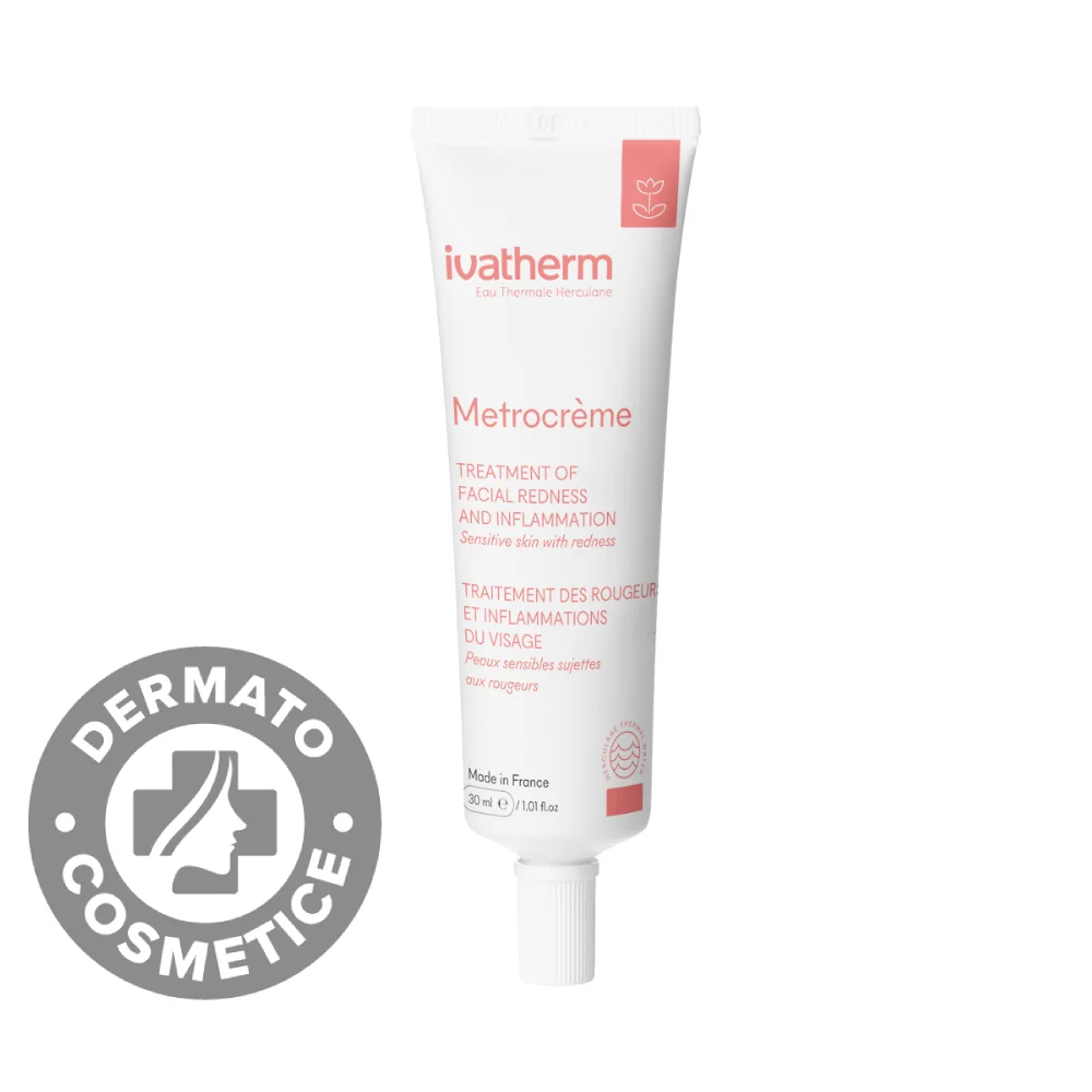 Tratamentul Rosetei Cutanate Si Al Inflamatiei Fetei Metrocreme, 30ml, Ivatherm