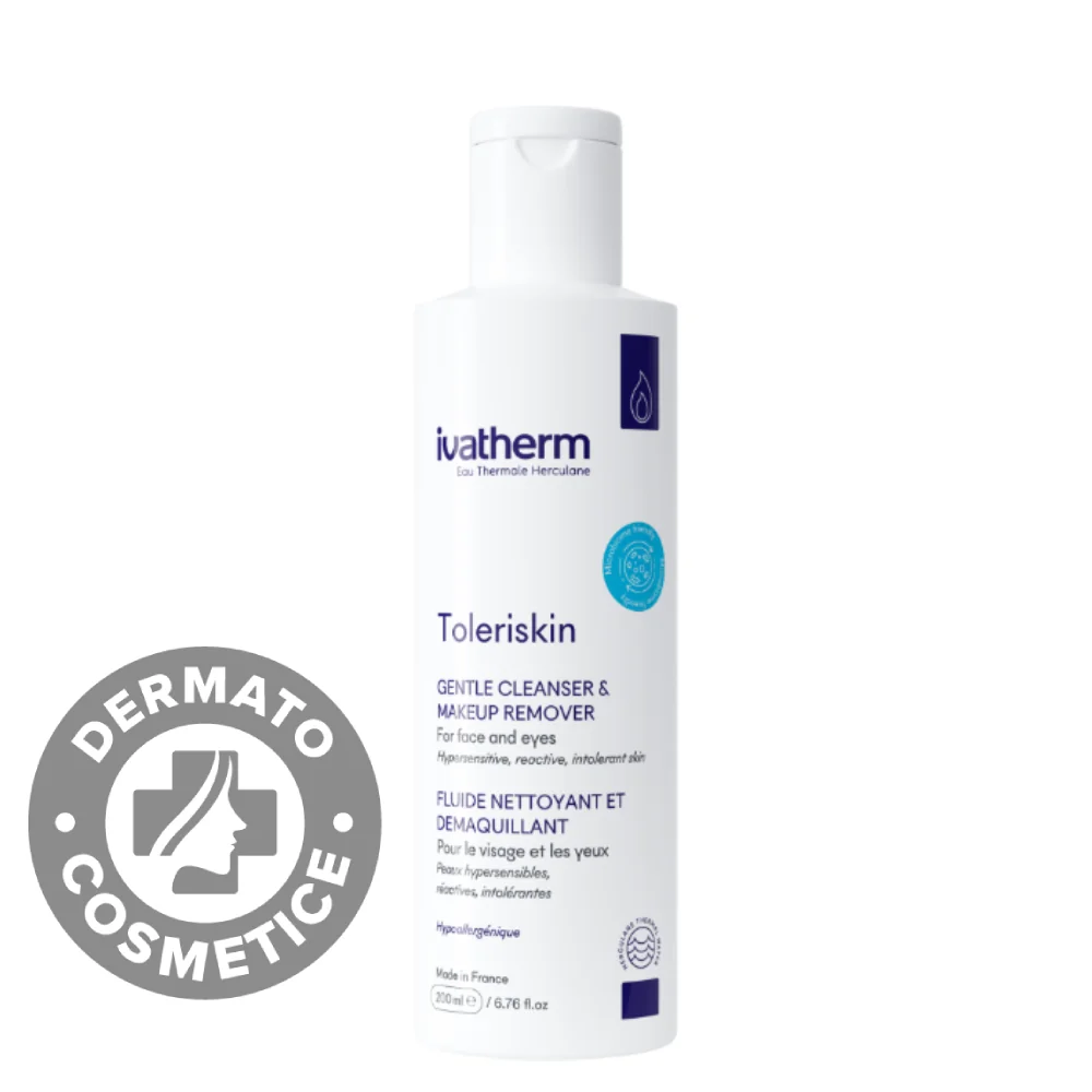 Demachiant Fluid Pentru Fata Si Ochi Toleriskin, 200ml, Ivatherm