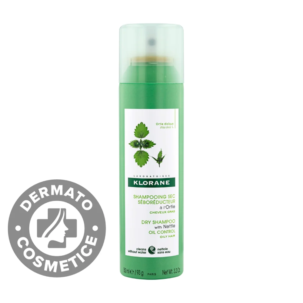 Sampon Uscat Cu Extract De Urzica, 150ml, Klorane