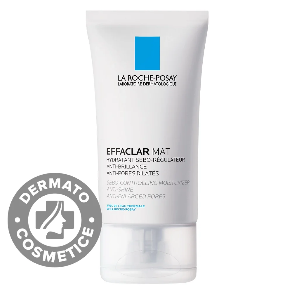 Crema De Fata Hidratanta Si Matifianta Pentru Tenul Gras Cu Tendinta Acneica Effaclar Mat, 40ml, La Roche-Posay