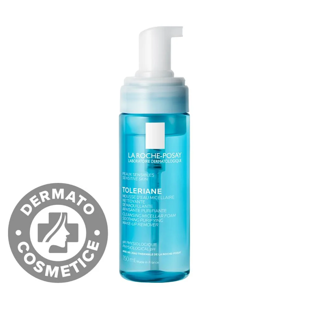 Spuma Micelara De Curatare Pentru Ten Normal-Mixt Si Sensibil Toleriane, 150ml, La Roche-Posay