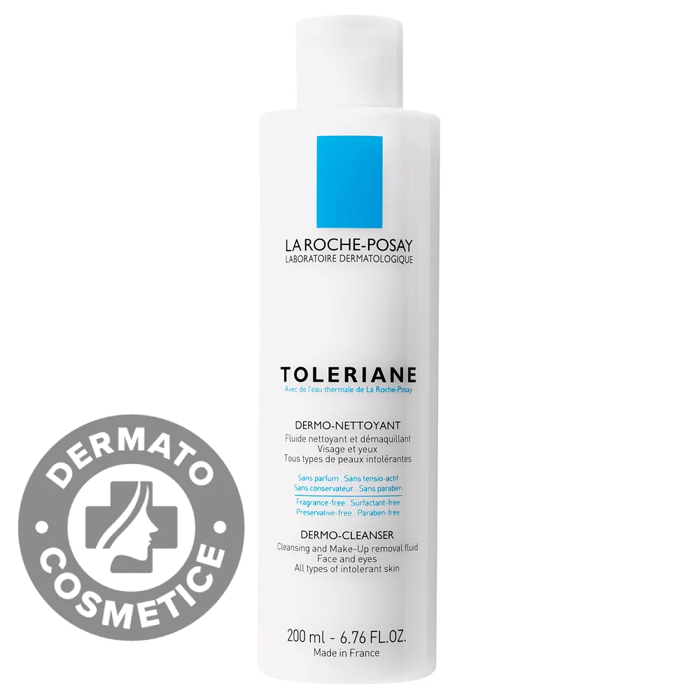 Lapte Demachiant Si De Curatare Pentru Tenul Intolerant Si Sensibil Toleriane, 200ml, La Roche-Posay