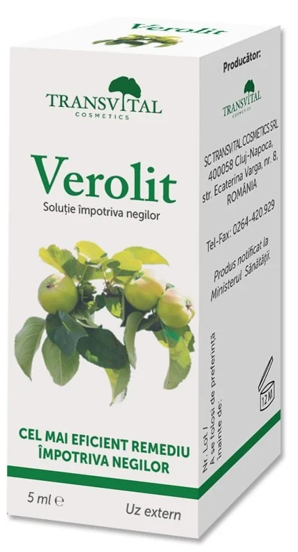 Solutie Impotriva Negilor Verolit, 5 ml, Transvital