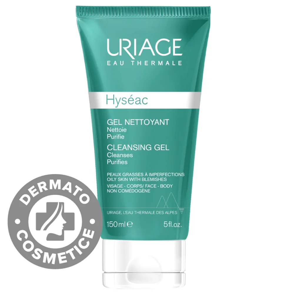 Gel De Curatare Pentru Ten Cu Tendinte De Ingrasare Hyseac, 150ml, Uriage