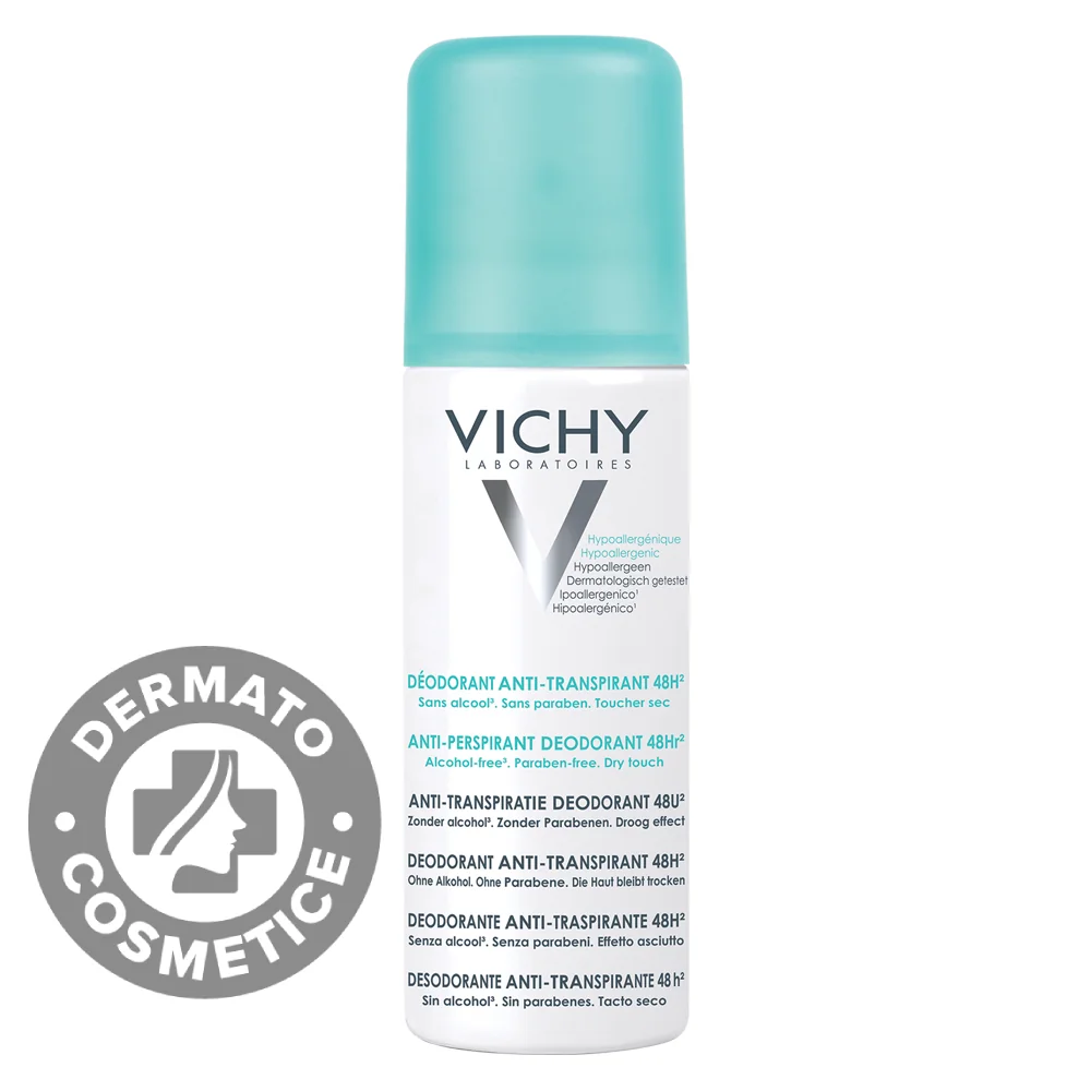 Deodorant Spray Fara Alcool 48H, 125Ml, Vichy
