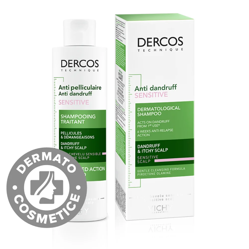 Șampon Anti-Mătreață Pentru Scalp Sensibil Dercos, 200 ml, Vichy