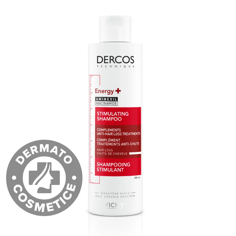 Sampon Energizant Impotriva Caderii Parului Cu Aminexil Energy+ Dercos, 200ml, Vichy