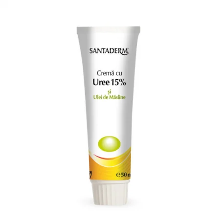 Crema Cu Uree 15% Si Ulei De Masline Santaderm, 50 Ml, Vitalia