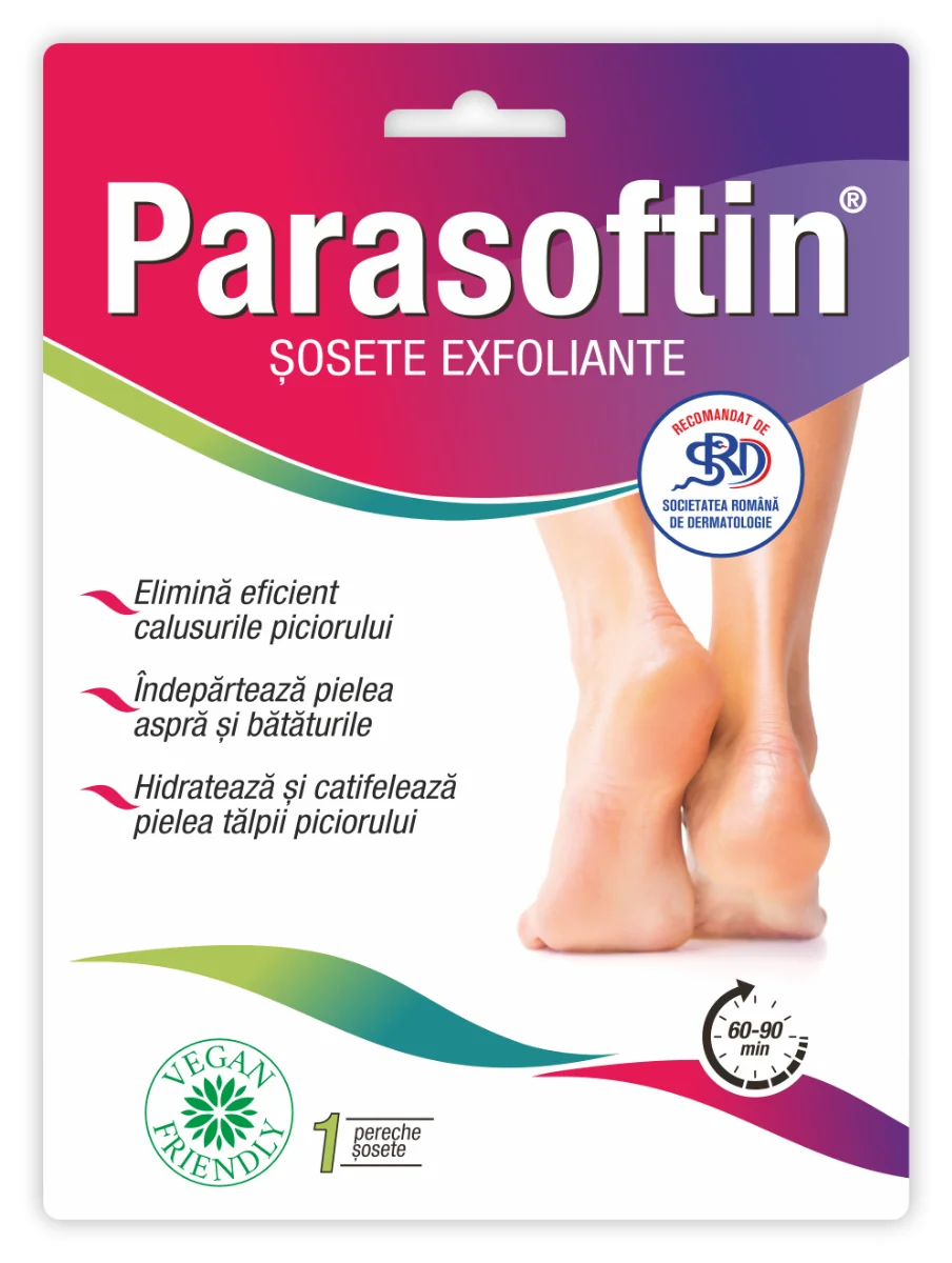 Sosete Exfoliante Parasoftin, 1 Pereche, Adex-Cosmetics