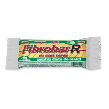 Baton Pentru Slabit Cu Ceai Verde Fibrobar, 50g, Redis