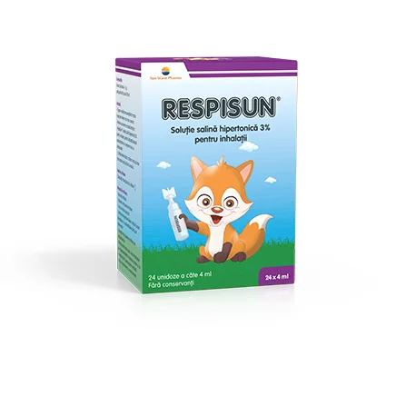 Respisun Solutie Salina Hipertonica 3%, 24 Unidoze, Sun Wave Pharma