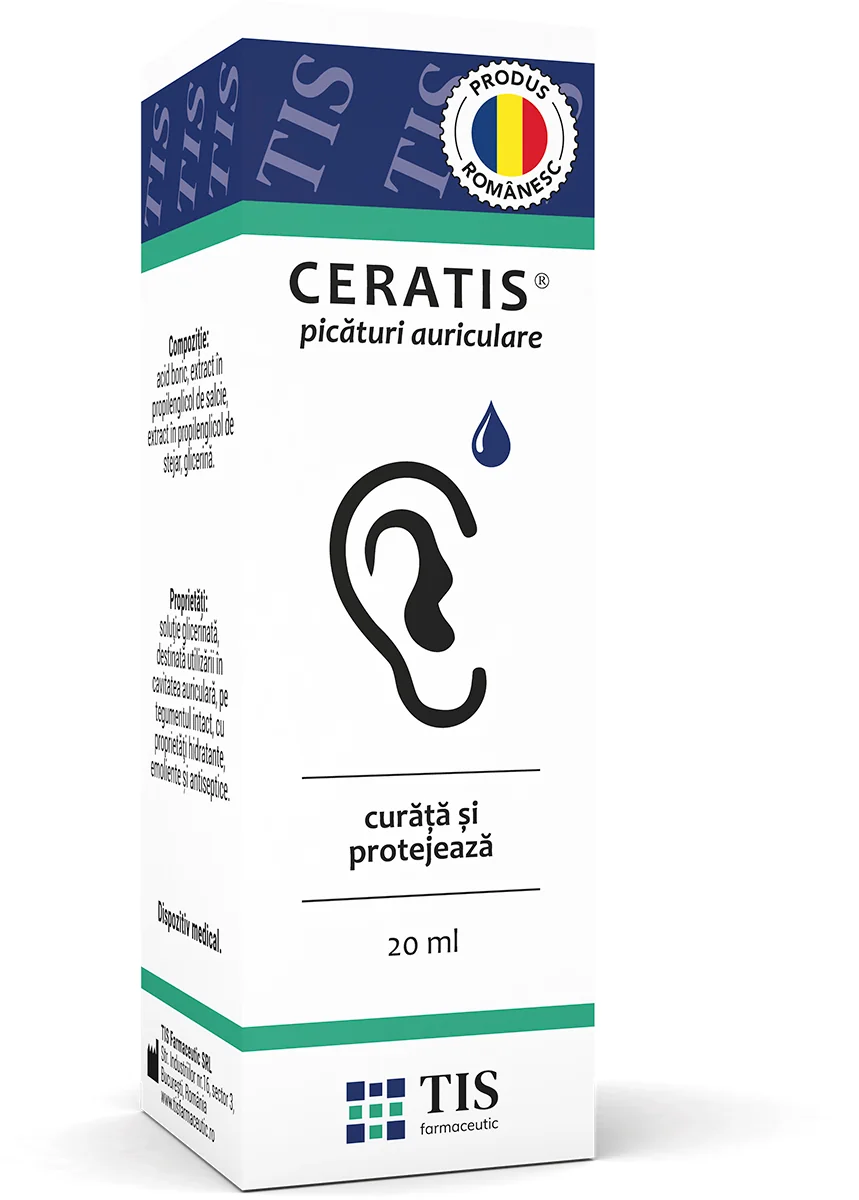 Ceratis Picaturi Auriculare, 20 ml, Tis Farmaceutic