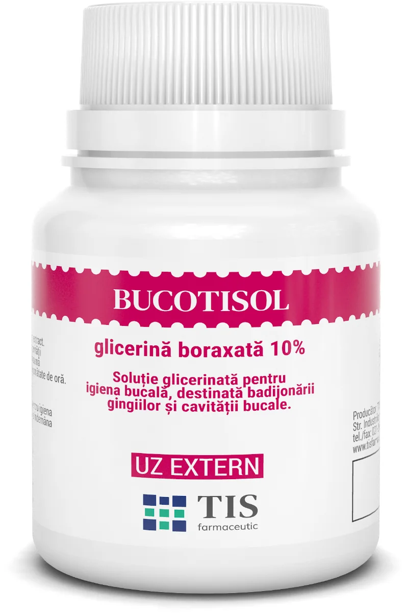 Bucotisol Glicerina Boraxata 10%, 25 ml, Tis Farmaceutic
