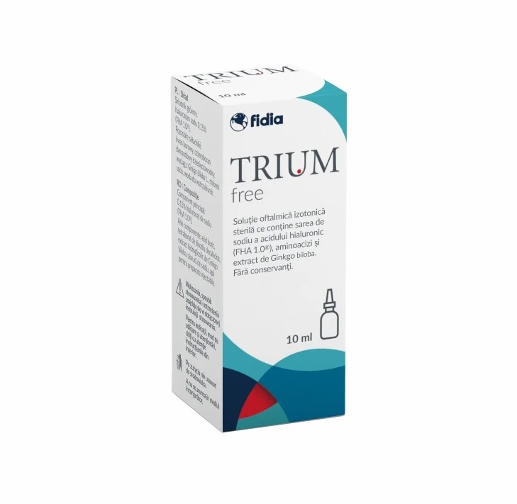 Trium Free Picături Oftalmice, 10ml, Fidia
