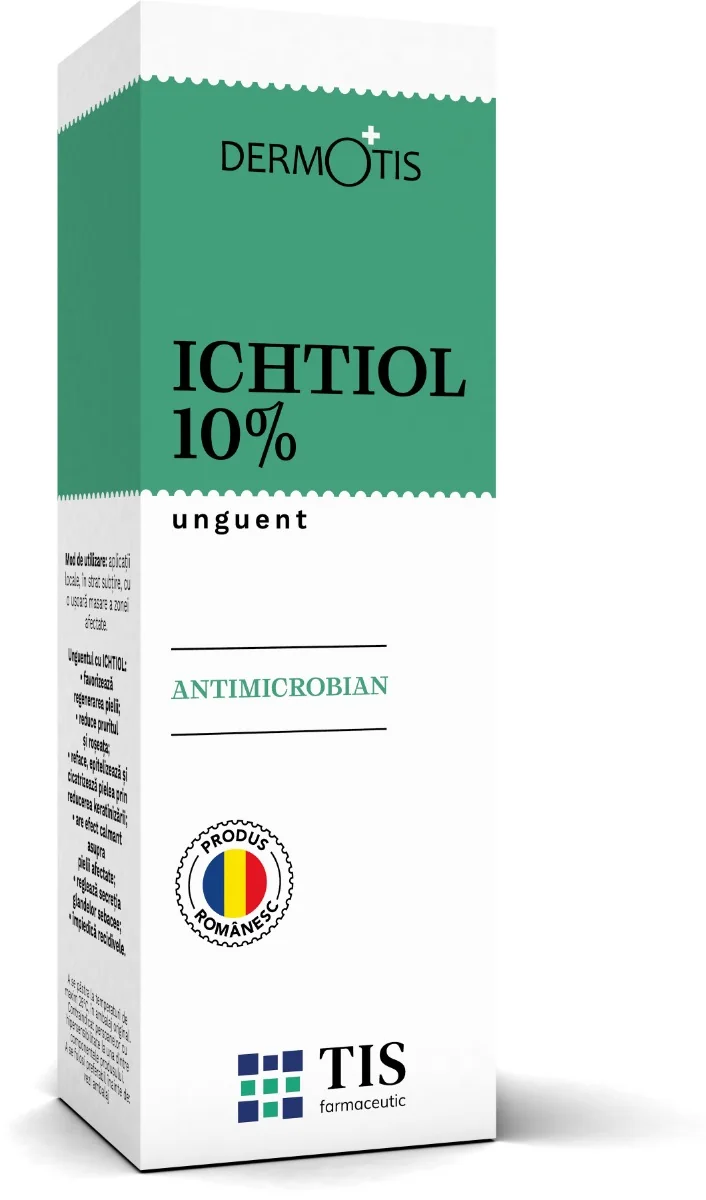 Unguent Cu Ichtiol 10% Dermotis, 25g, Tis Farmaceutic