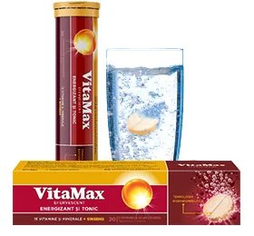 Vitamax Efervescent, 20 Comprimate, Perrigo
