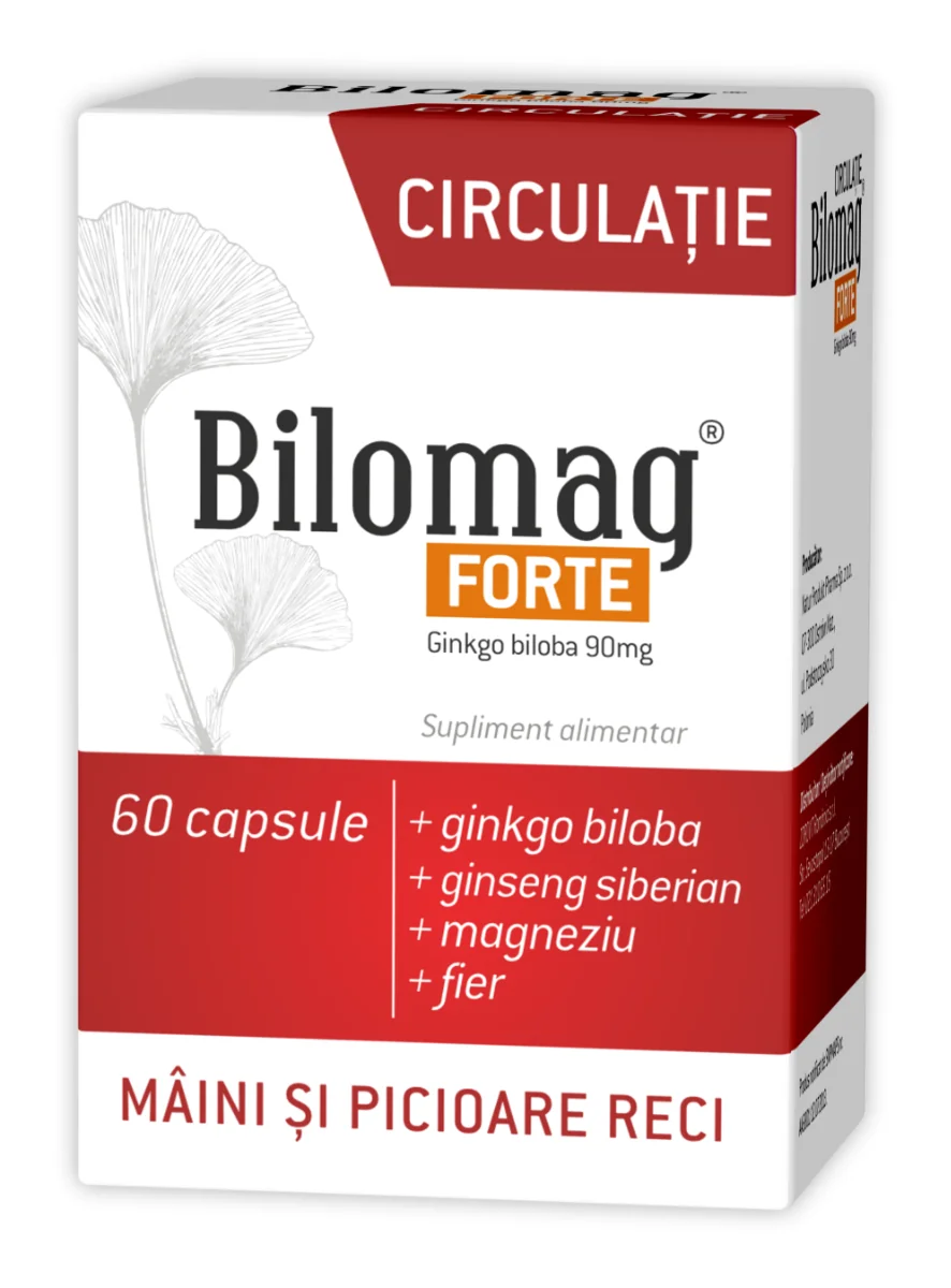 Bilomag Forte Circulatie, 60 Capsule, Zdrovit