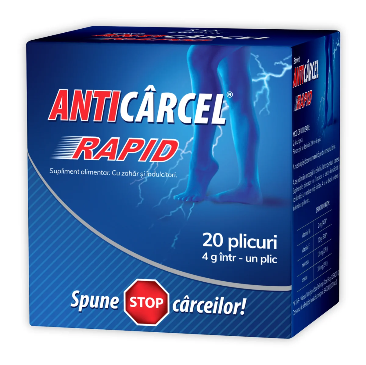 Anticarcel Rapid, 20 Plicuri, Zdrovit