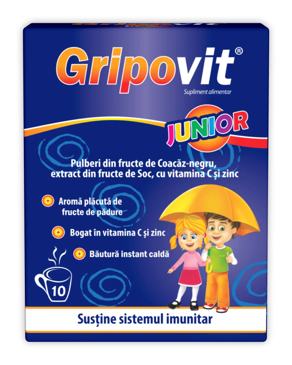 Gripovit Junior, 10 Plicuri, Zdrovit