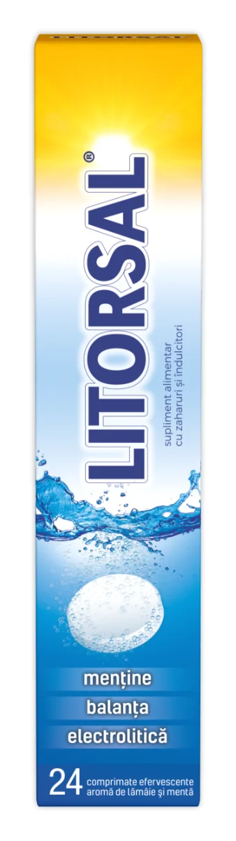 Litorsal Cu Aromă De Mentă Și Lămâie, 24 Comprimate, Zdrovit