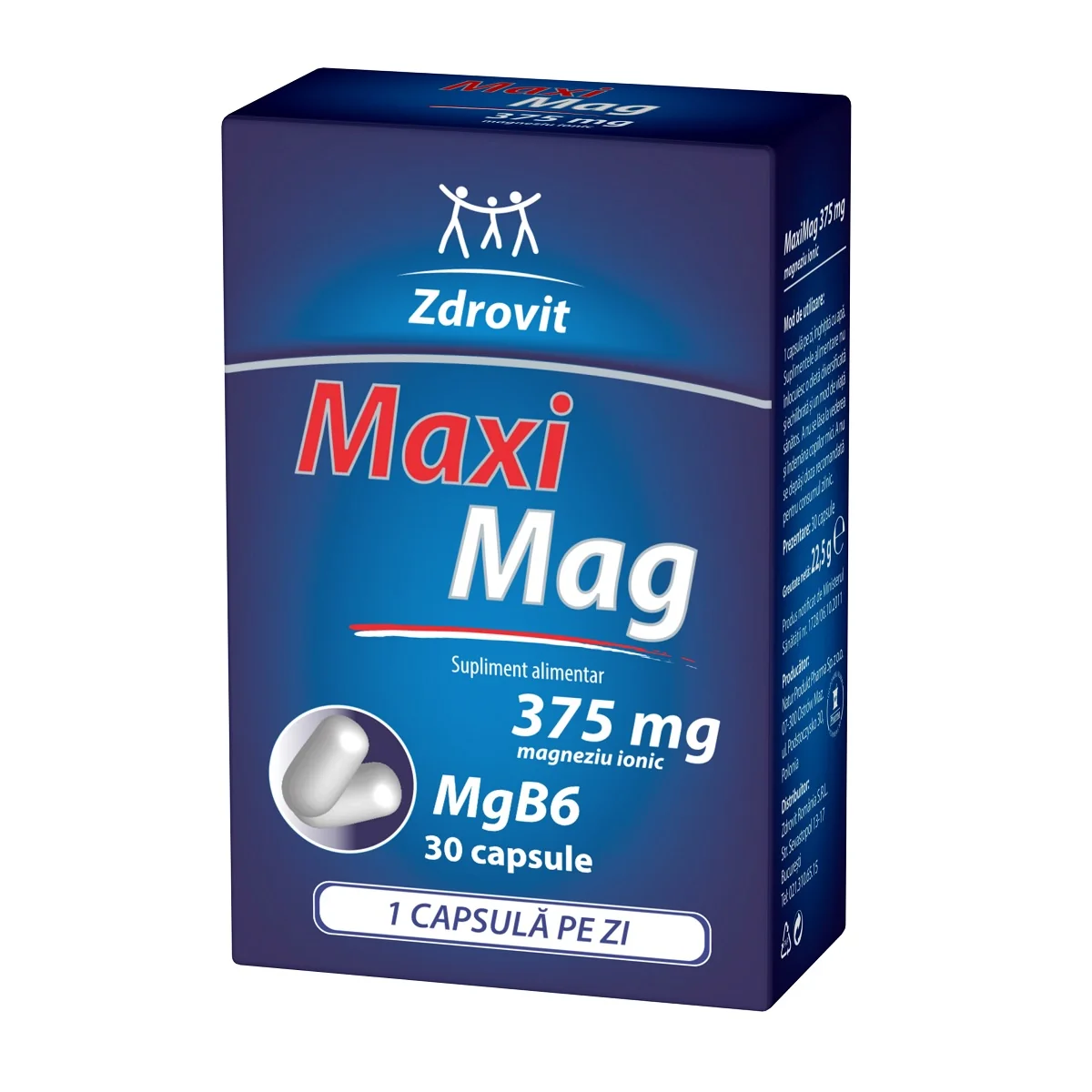 MaxiMag, 375 Mg, 30 Capsule, Zdrovit