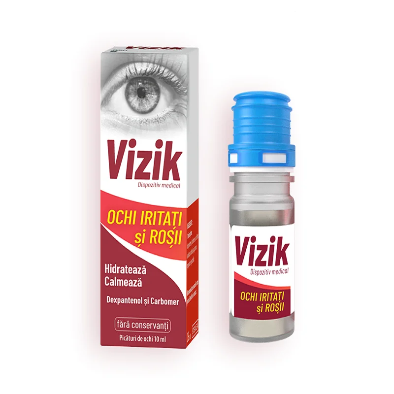 Vizik Picaturi Pentru Ochi Iritati Si Rosii, 10ml, Zdrovit