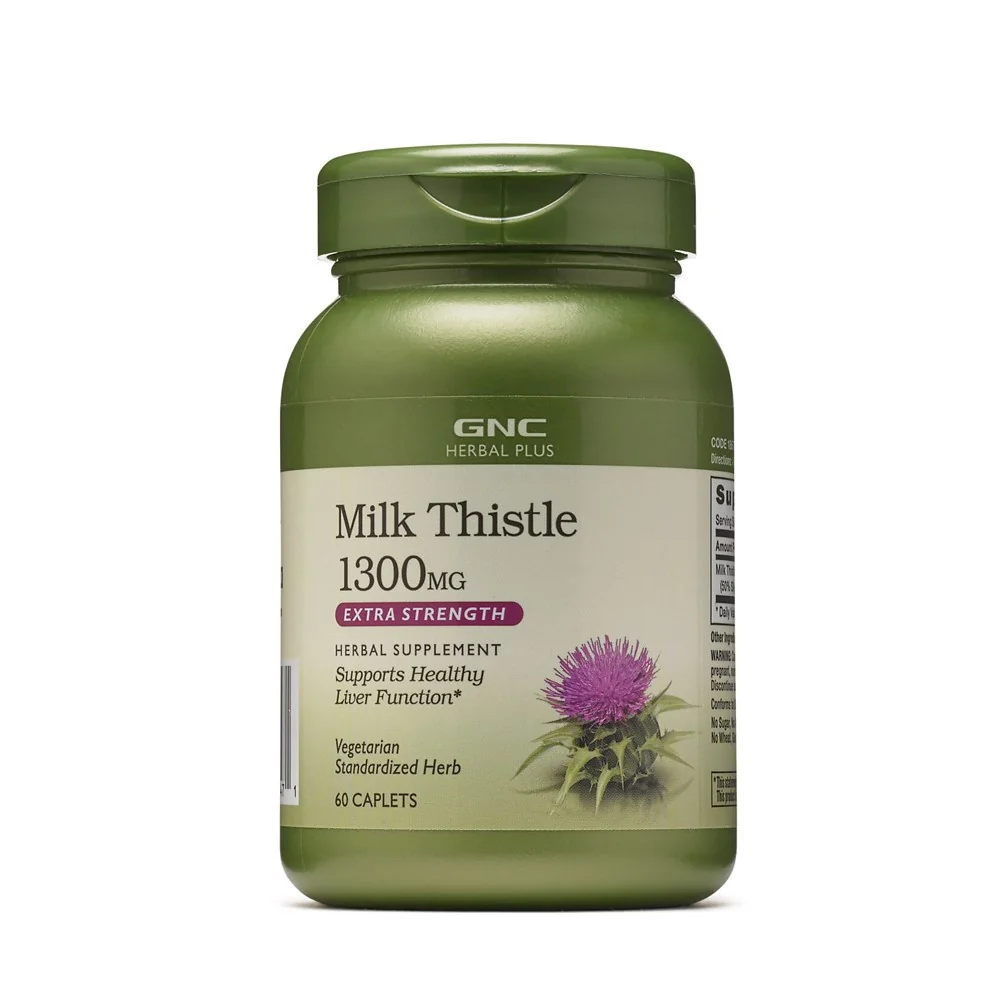 Silimarina 1300 mg Herbal Plus, 60 Tablete, GNC