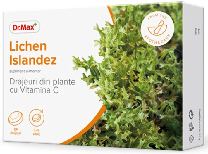 Dr. Max Drajeuri Cu Lichen Islandez, 24 Drajeuri