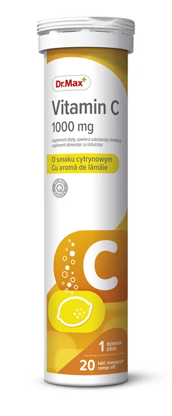 Dr. Max Vitamina C 1000mg, 20 Comprimate Efervescente