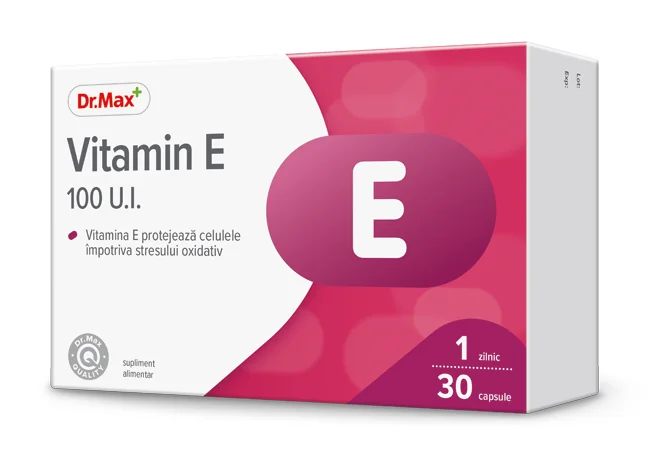 Dr. Max Vitamina E 100UI, 30 Capsule