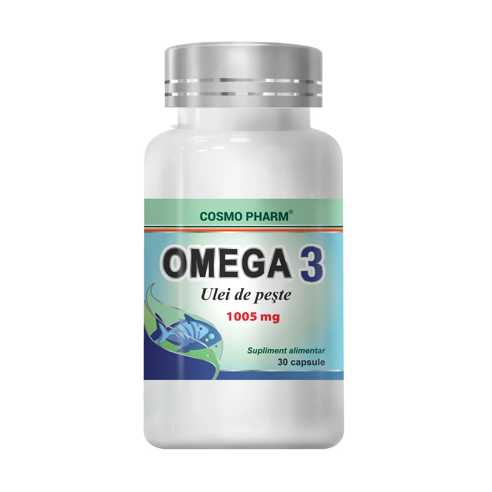 Omega 3 Ulei De Peste 1005mg, 30 Capsule, Cosmopharm