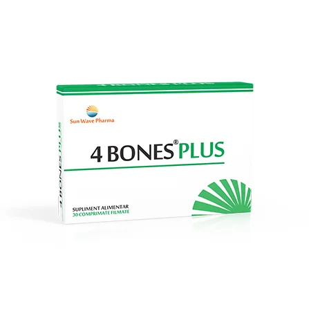 4 Bones Plus, 30 Comprimate, Sun Wave Pharma