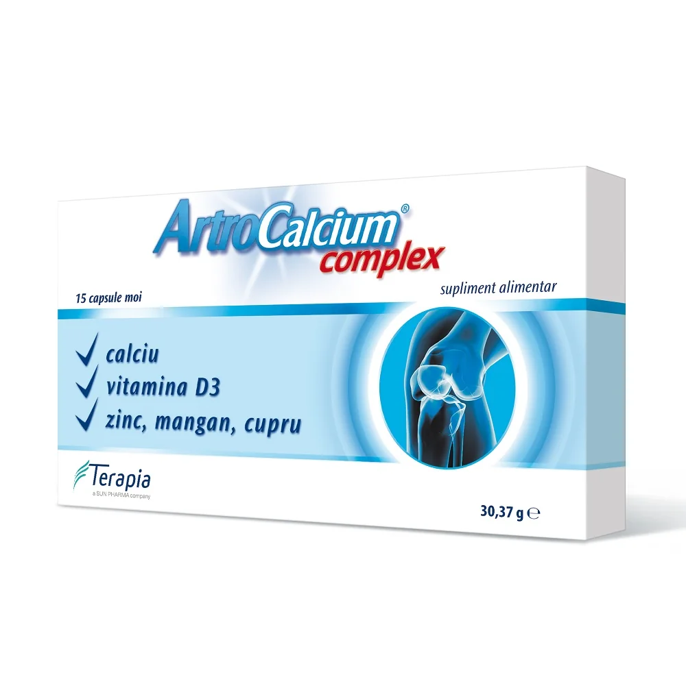Artrocalcium, 15 Capsule, Terapia
