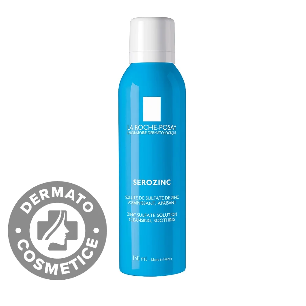 Spray Solutie De Sulfat De Zinc Cu Efect Calmant Pentru Ten Iritat Si Gras Serozinc, 150ml, La Roche-Posay