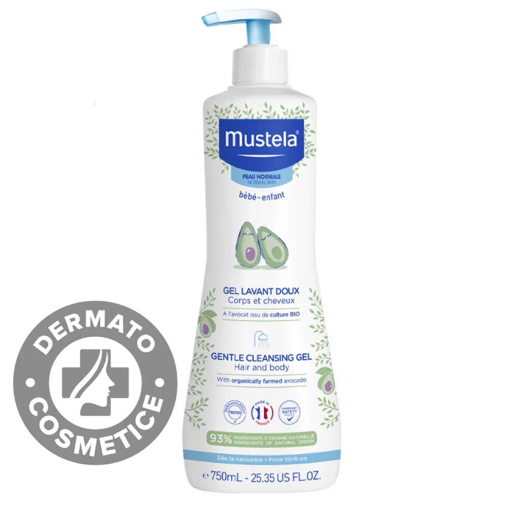 Gel De Curatare Pentru Par Si Corp, 750ml, Mustela