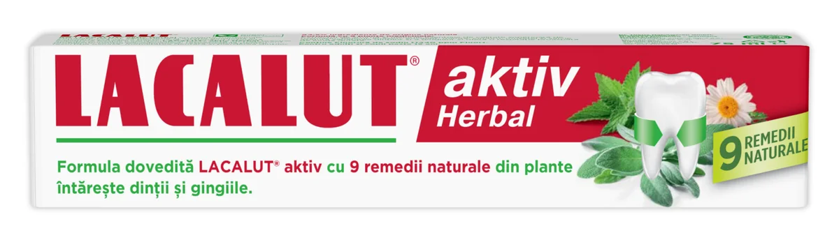 Pasta De Dinti Aktiv Herbal, 75ml, Lacalut