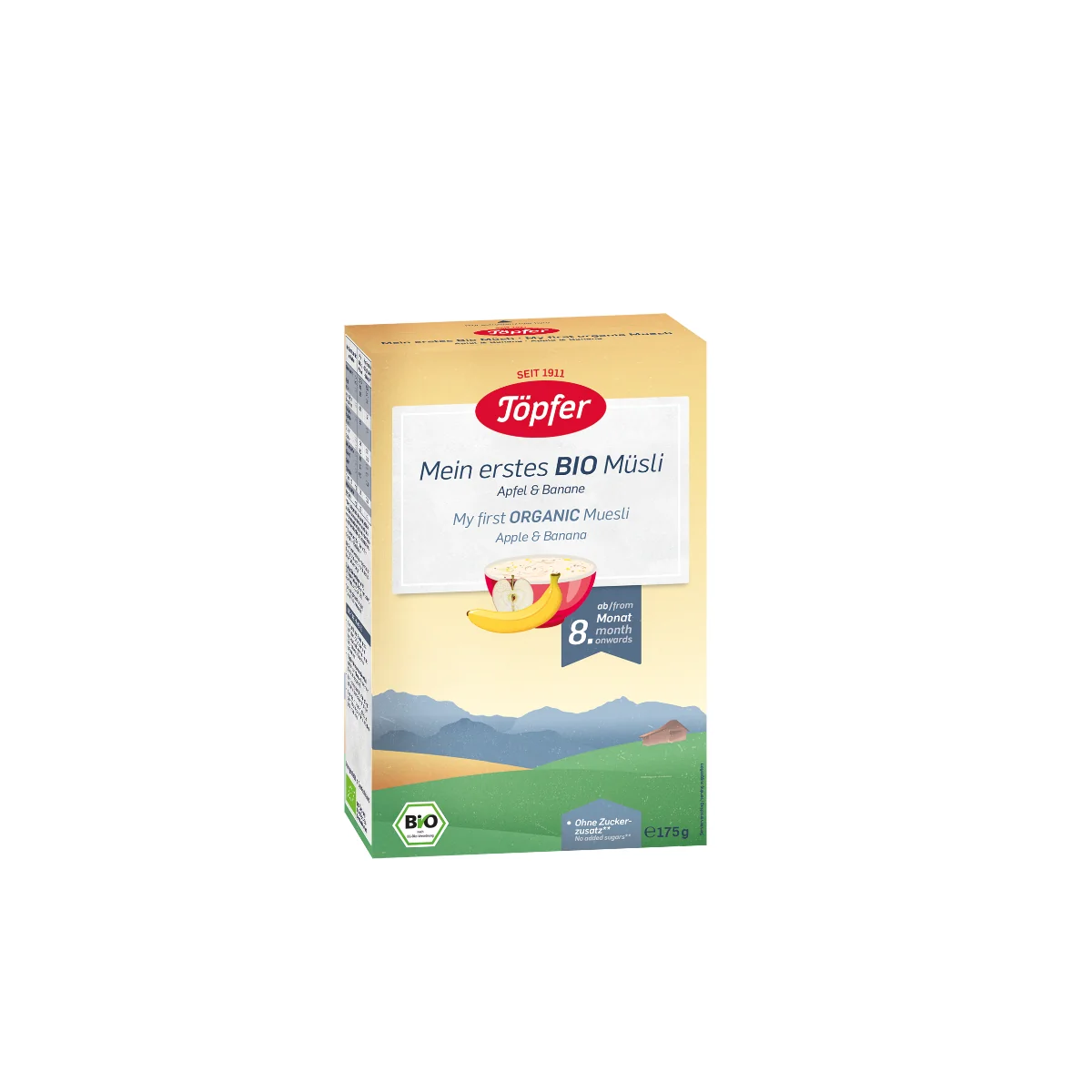 Primul Meu Musli Cu Mere Si Banane, De La 8 Luni, 175g, Topfer