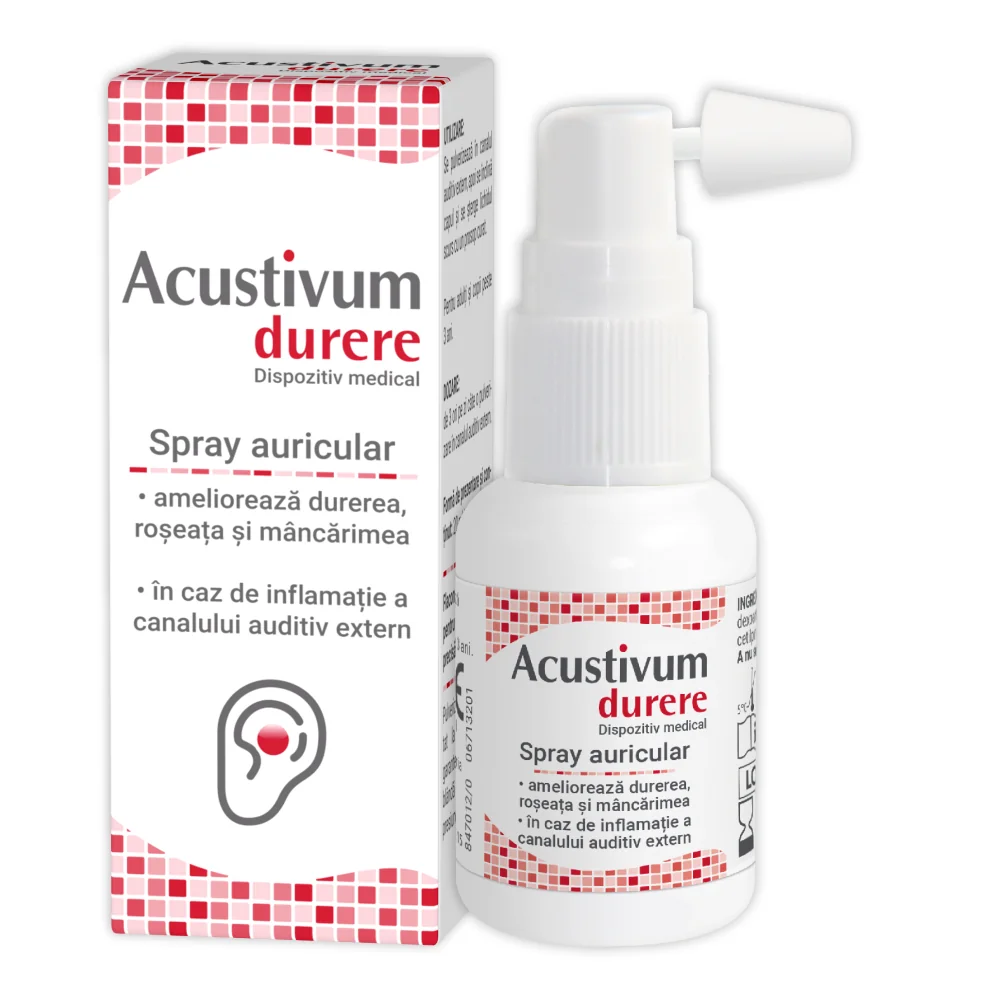 Spray Auricular Acustivum, 20ml, Zdrovit