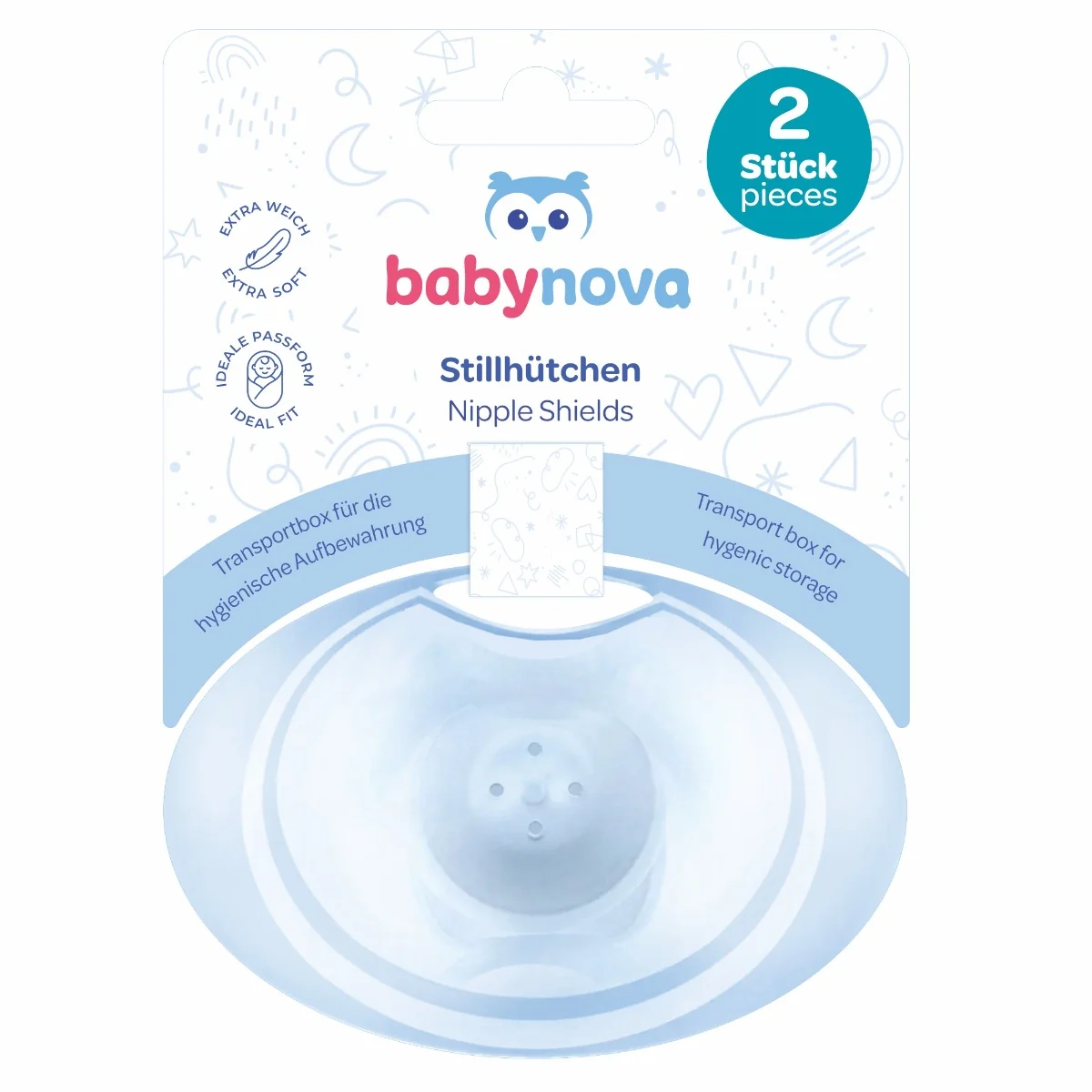 Tetine Silicon Protectie San 39301, 1 Set, Baby Nova