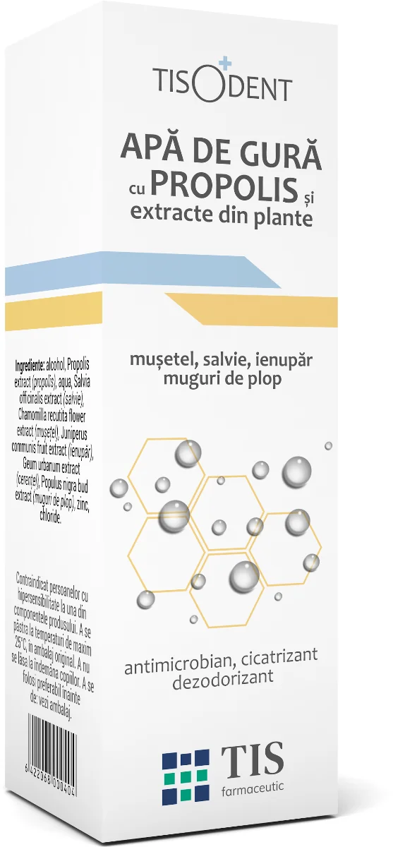 Apa De Gura Cu Propolis, 20ml, Tis Farmaceutic